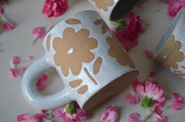 Flower Handmade Chunky mug