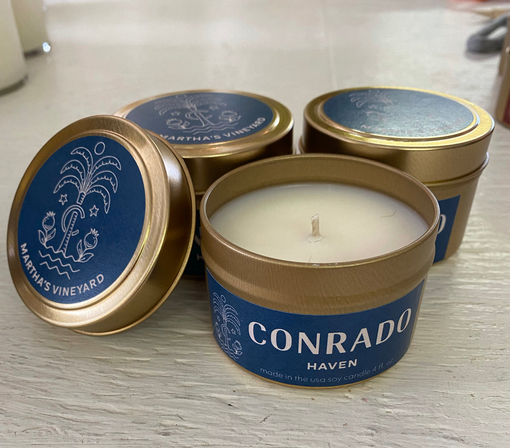 Haven Leather 4oz Soy Candle