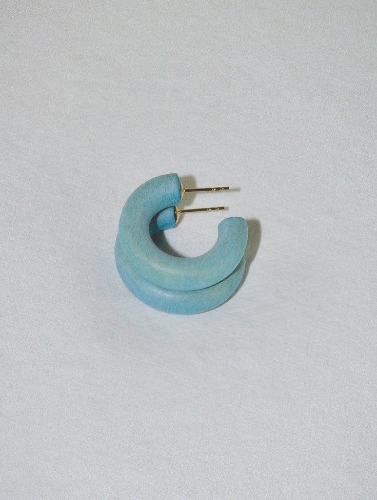 Maine Sky Mini Hoop Earrings