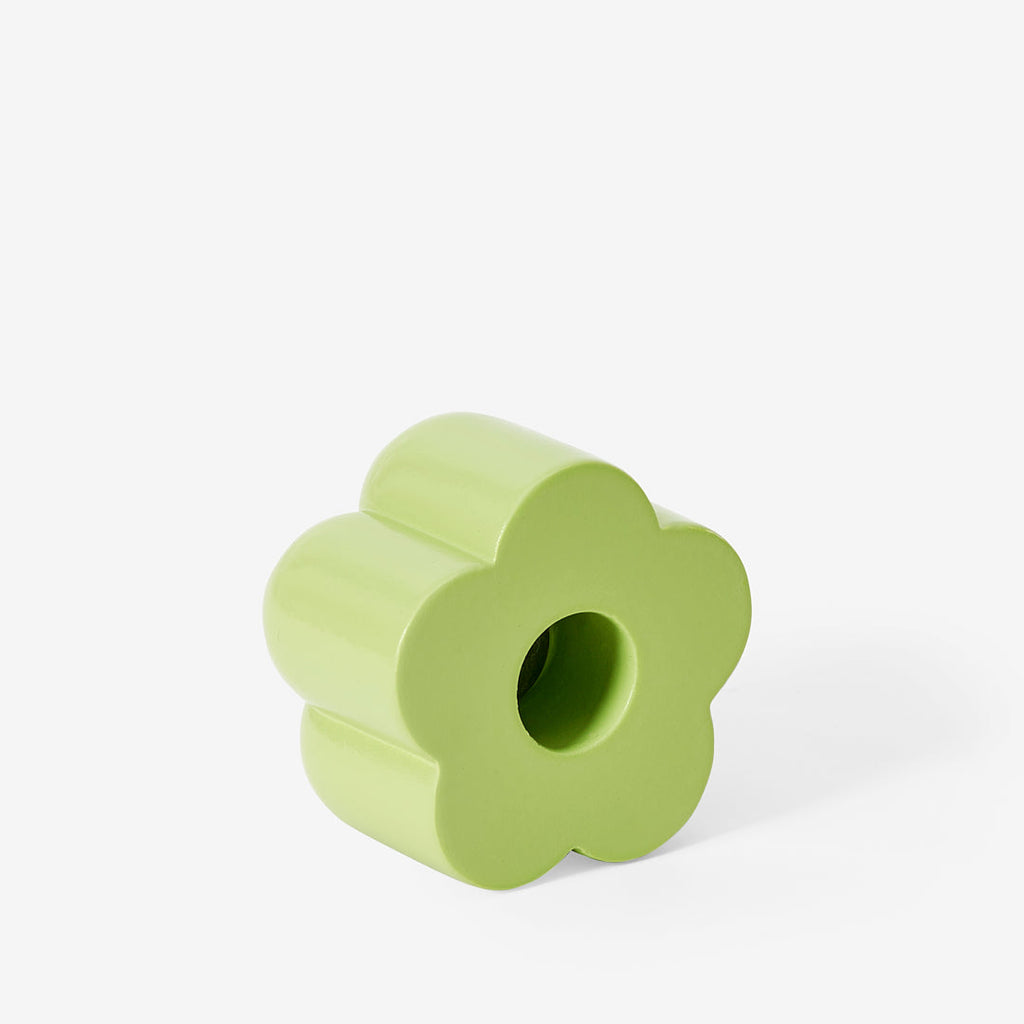 Areaware Green Poppy Taper Candle Holder 