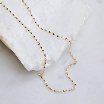 Sequin Disk Chain Necklace