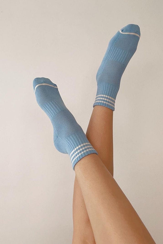 le bon shoppe girlfriend socks - blue socks